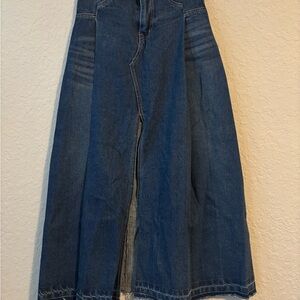 Wednesday Blue Denim Maxi Skirt